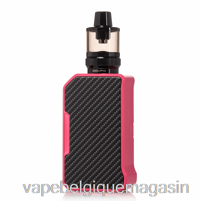 Vape Juice Dovpo Mvp 220w Kit De Démarrage Fibre De Carbone Rose